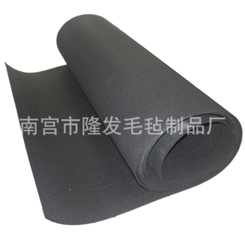 黑色单面拉绒起绒无纺布 汽车备胎盖板面料针刺布 花灰色半起绒