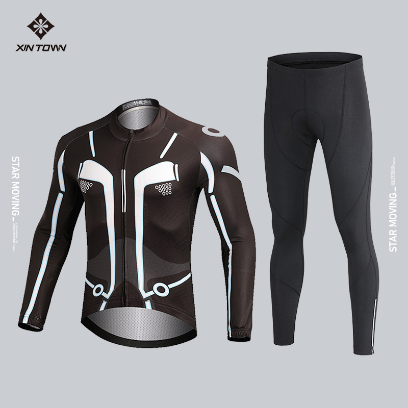 XINTOWN Quick-drying Cycling Suit Spring and Autumn Breathable Bike Suit New Cycling Clothes Men's Cycling Suit