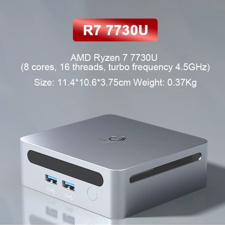 AMD Ryzen 7730U mini computer console gaming, business office mini mini host mini PC