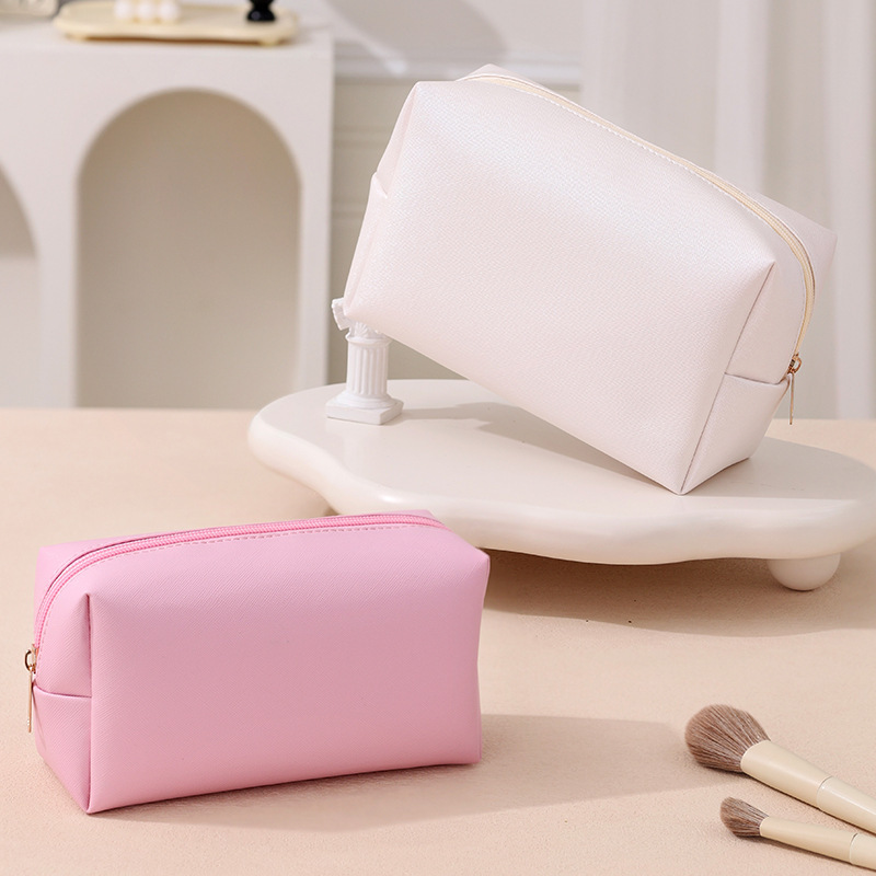 Runhui's New Hand-Held Cosmetic Bag, Plain Octagonal Bag, Travel Storage Bag, Cosmetic Bag, Large Capacity and High-End Feel Runhui's New Hand-Held Cosmetic Bag, Plain Octagonal Bag, Travel Storage Bag, Cosmetic Bag, Large Capacity and High-End Feel