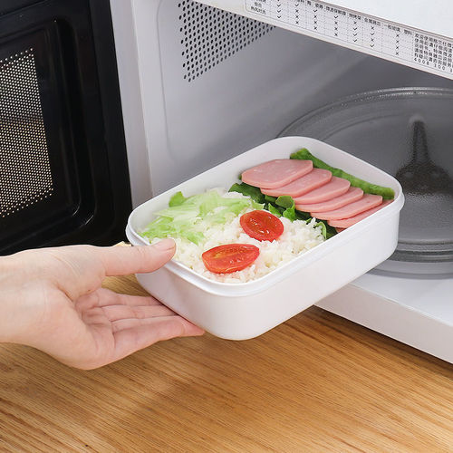 Kitchen food storage box, refrigerator storage box, microwave heating lunch box, rectangular sealed box with lid, scallion preservation box