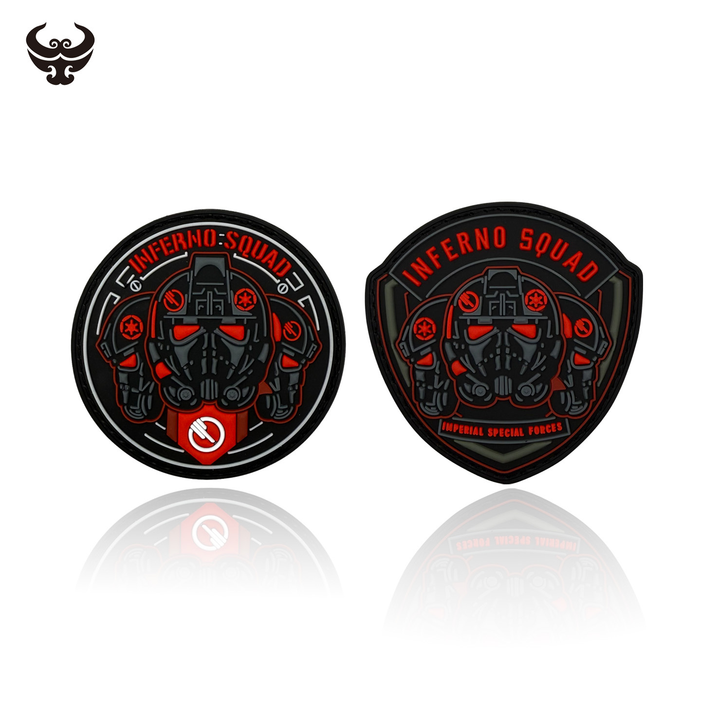 地狱小队帝国补丁3D PVC橡胶徽章星球大战徽章魔术贴臂章现货供应