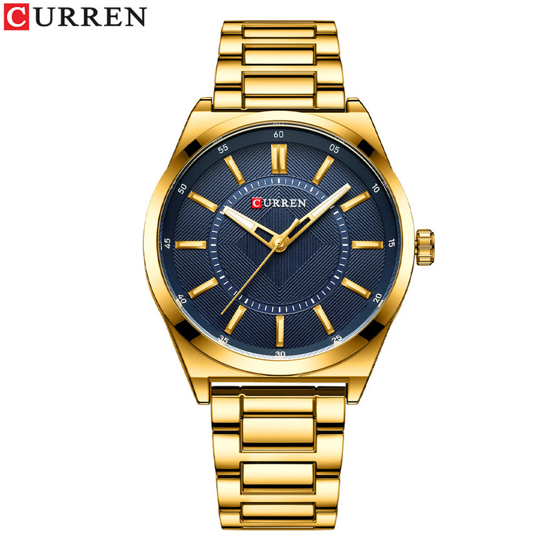 CURREN/Karin 8407 Men's Waterproof Nail Watch Simple Business Round Watch Men's Watch Genuine