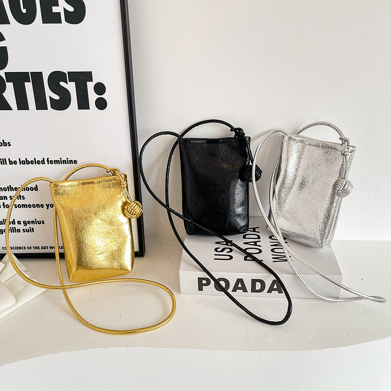 Stylish Simple Multifunctional Single-shoulder Phone Bag for Women 2024 Spring New Trendy and Fashionable Ladies Crossbody Bucket Bag