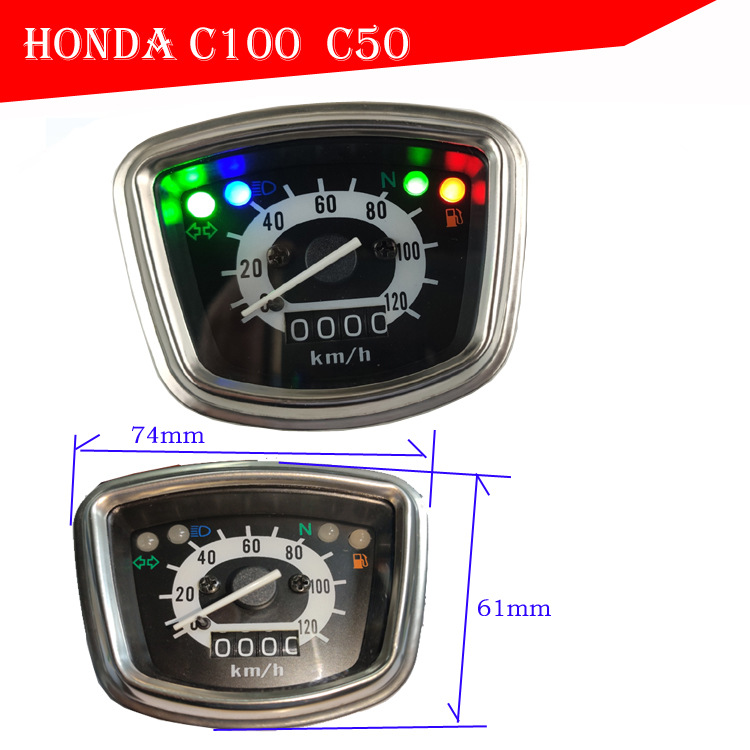 Suitable for Cd70 Monkey Motorcycle Instrument Assembly Mini Motorcycle Led Mechanical Instrument Assembly