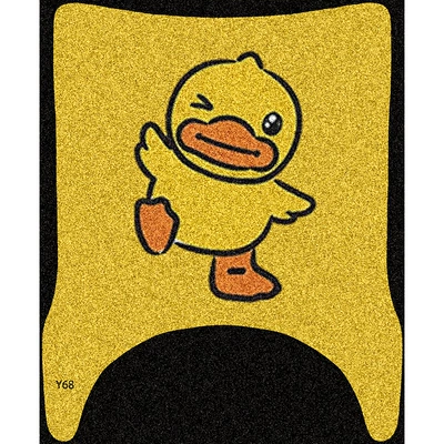 Cartoon Foot Mats, Waterproof and, Electric vehicle foot mat - a-little-yellow-duck