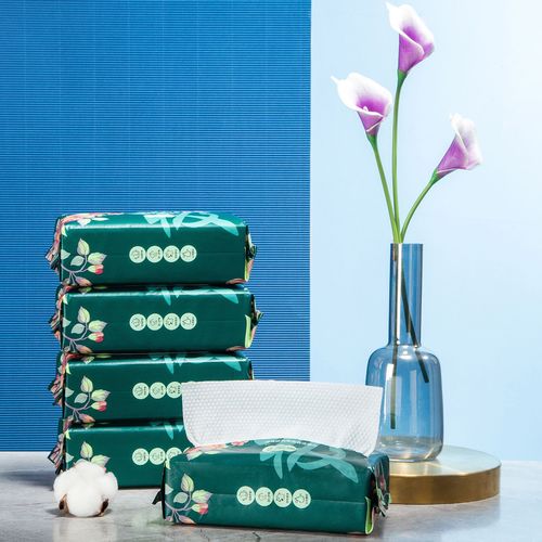 Women's pure cotton disposable face towel, facial cleansing towel, beauty salon pull-out soft cotton towel, thickened dry and wet dual-use