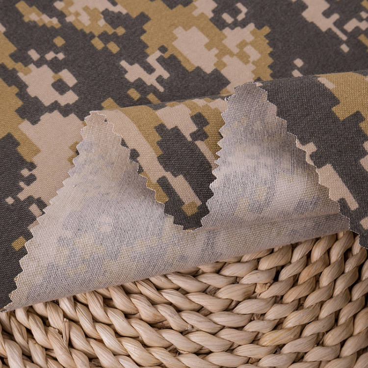 200gsm 58 / 59 polialgodón mezcla de tela de impresión de ropa de camuflaje