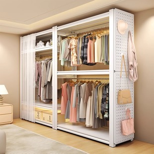 Open Coat Rack Rental Storage Multi-Functional Household Integrated Clothes Rack Shelf Combination Multi-Layer Metal Coat Rack