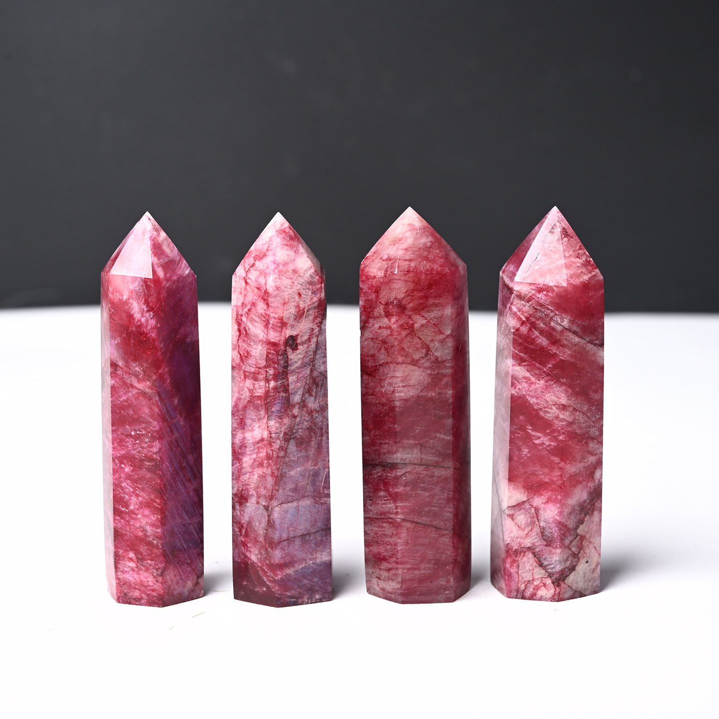 Red moonlight pillar / 4-5cm