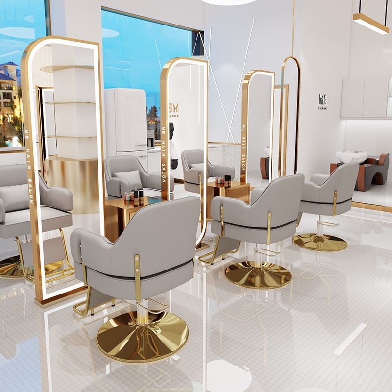 Sillón de peluquería, sillón de barbería, sillón giratorio ajustable para peluquería, sillón para permanente y tinte, sillón de barbero