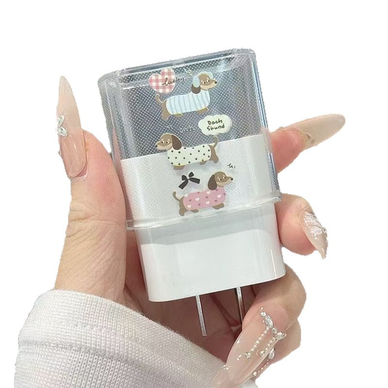 Cartoon Data Cable Cover para iPhone 15 Pro / 14 Cargador de cable anti-enredado image 6
