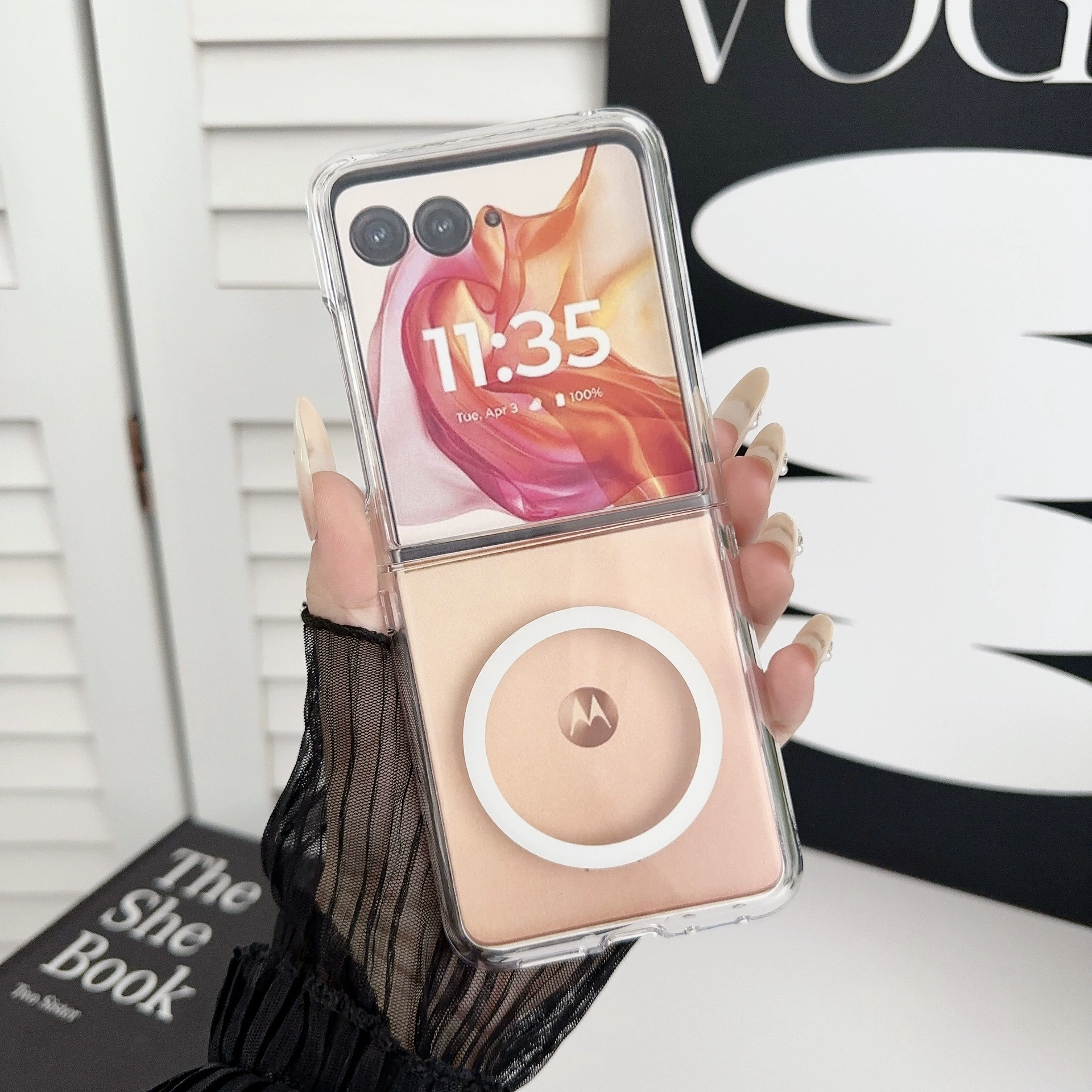 Новый товар подходит для защитного чехла MOTO RAZR50ULTRA защитный чехол RAZR50 царапины UV светлая поверхность прозрачный магнитный чехол для мобильного телефона