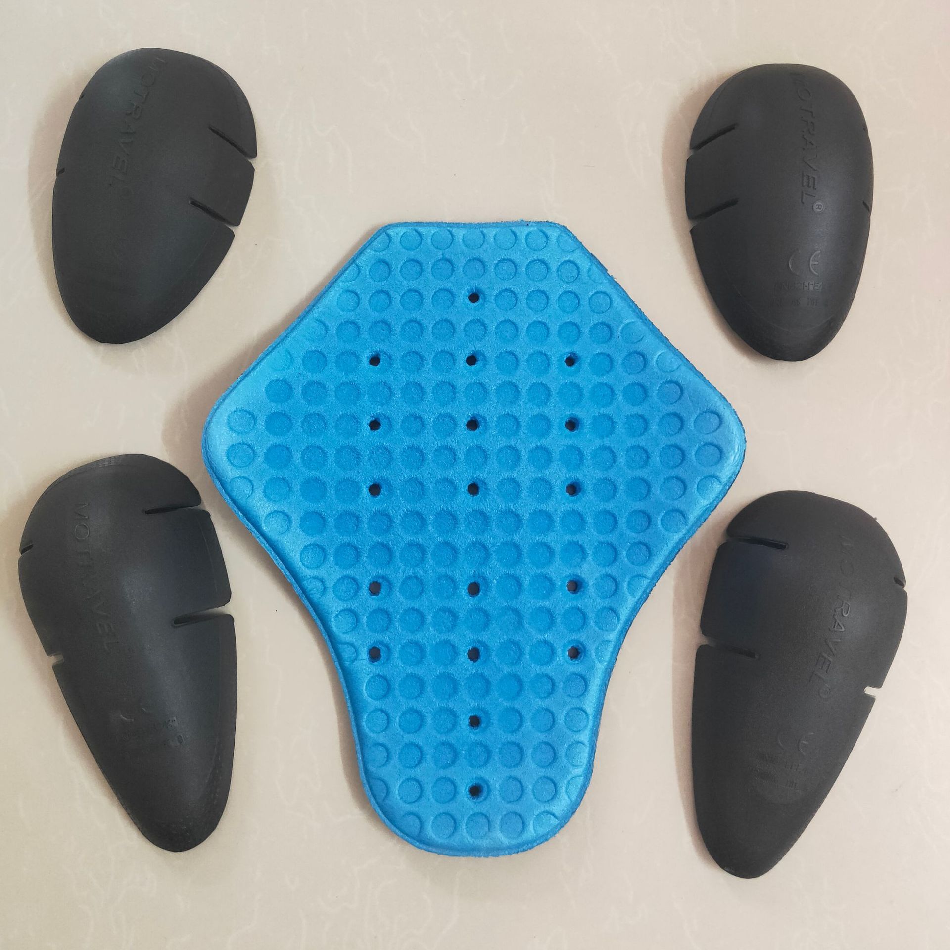 Ropa de ciclismo protector incorporado motocicleta locomotora uniforme de policía de tráfico hombro protector de codo protector de espalda protector incorporado 5 conjuntos