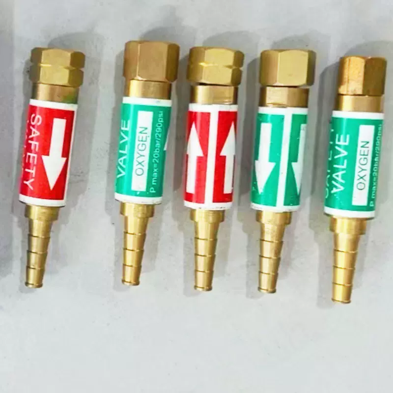 宁波跨境直供外贸全铜氧气表乙炔表割炬回火防止器G3/8 9/16