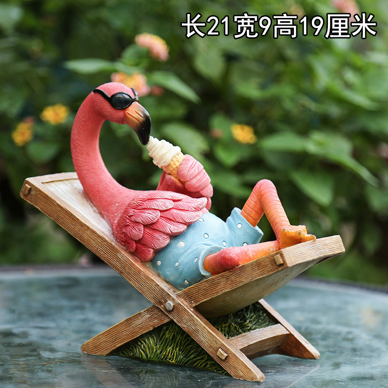 선글라스 안락 의자 플라밍고