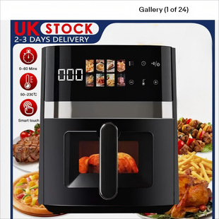 Foreign trade cross-border household air fryer multi-function intelligent large-capacity potato chip machine manufacturers wholesale visual electric fryer