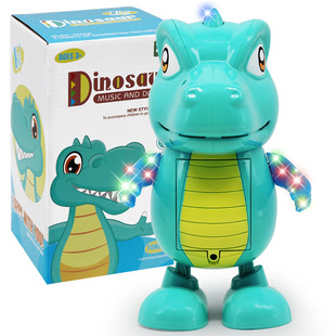 Electric Music light dancing doll robot toy children's electric cartoon dancing dinosaur cross-border toy