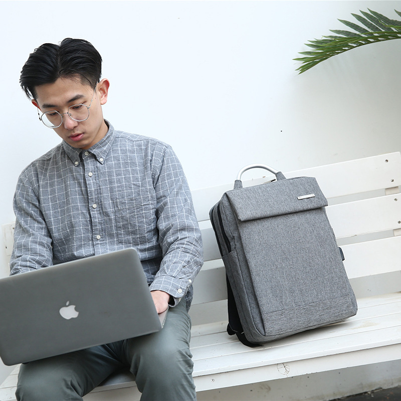 大容量电脑背包双肩包男轻便减负双肩背包书包大学生商务背包批发