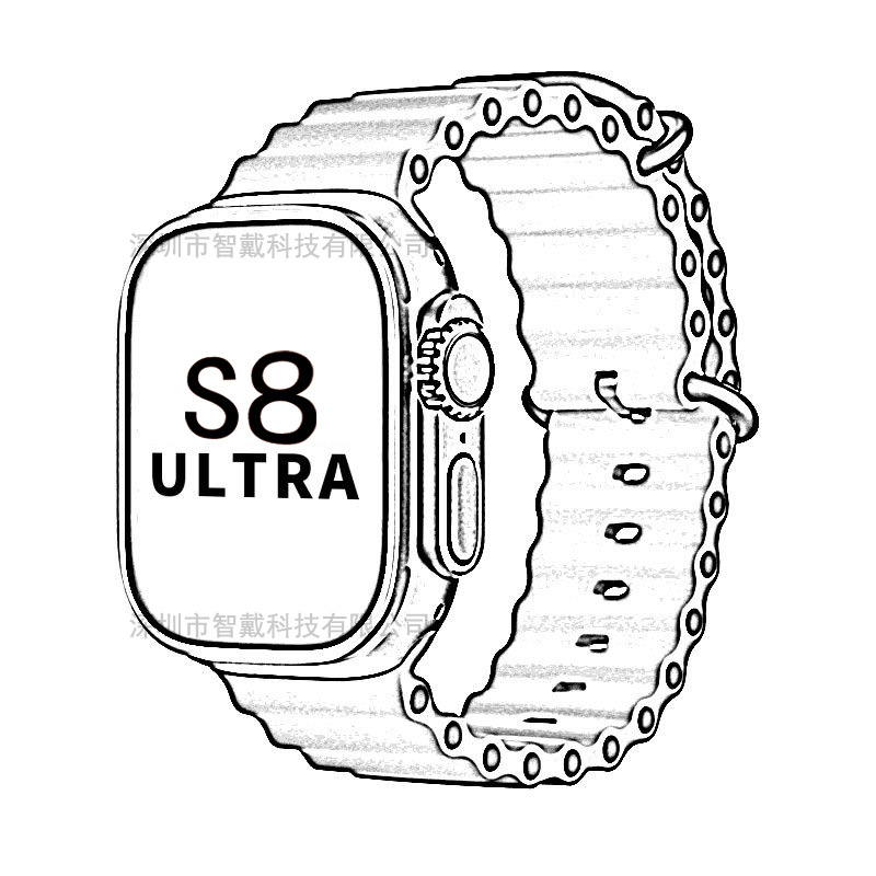 爆款smartwatch手表智能NFC蓝牙通话s7运动心率ultra手表华强北s8详情7