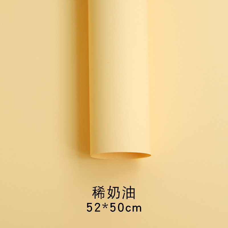 Huaxi espesar 7,5 seda dopamina color sólido papel de moda impermeable flor embalaje de papel floral ramo floral al por mayor transfronterizo