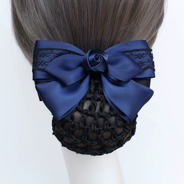 Little flower lace rose blue-thick net