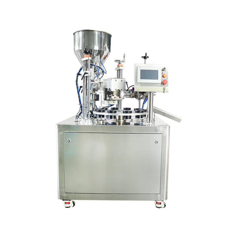 Jiarun Semi-Automatic Gel Foundation Liquid Paste Composite Tube Sealing Machine Turntable Type Ultrasonic Canning Sealing Machine
