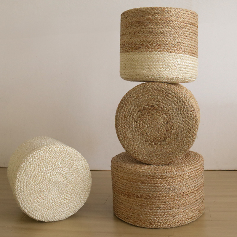 Cojín Futón de Yute Tejido para Silla de Oficina y Tatami