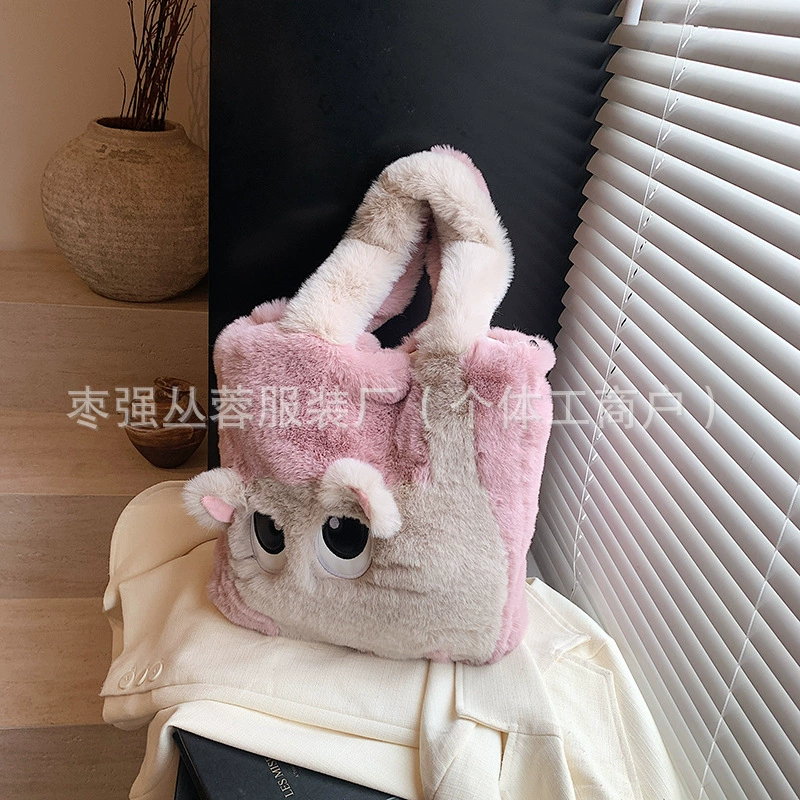 Capacious demi-season cartoon shoulder bag, (Cross-border trading)