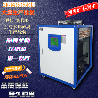 东莞厂家足匹风冷式冷水机3P 电镀冷水机组 工厂注塑模具冷却机