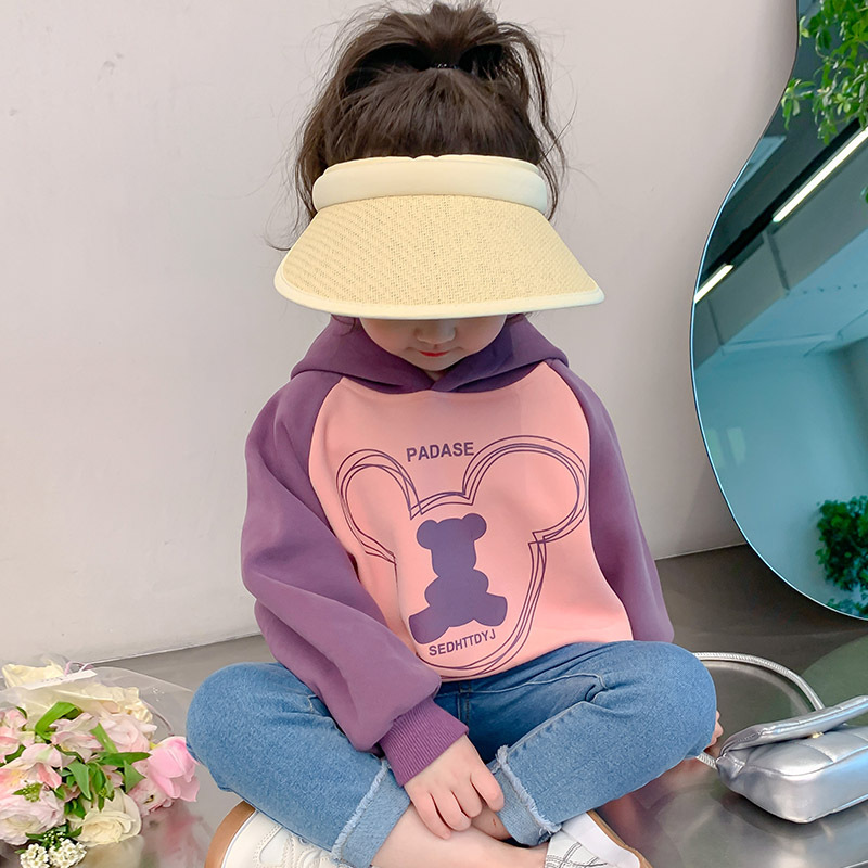 女童春款衛衣2024新款洋氣春季女寶寶打底上衣童裝衣服兒童春秋裝