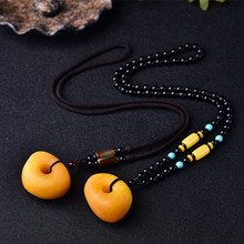 引流礼品直播展会厂家批发蜜蜡琥珀 吊坠挂件 简约男女款