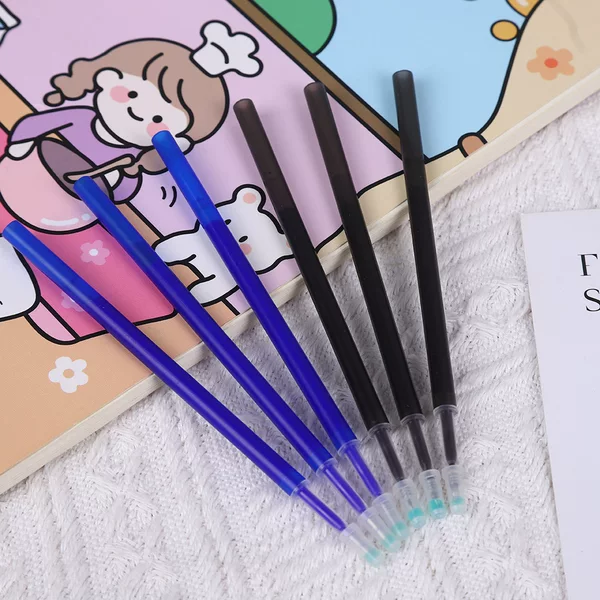 Press the model erasable refill ST gourd head crystal blue friction easy to erase neutral refill thermal friction easy to eliminate refill for refill