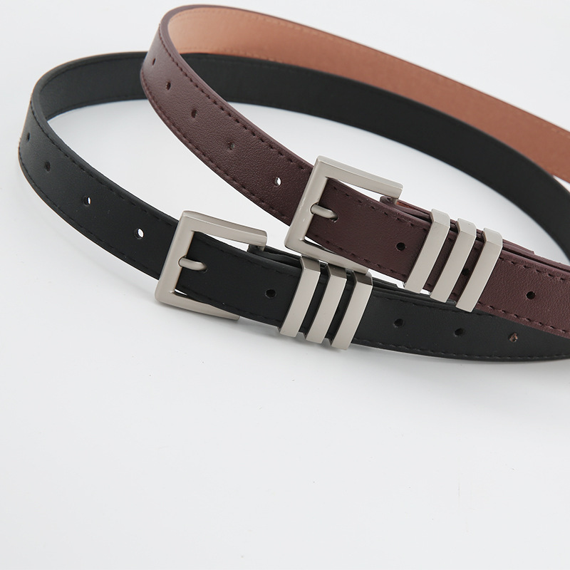 Korean Style High-End Belt for Women, Decorative Jeans Belt, Simple Retro Women's Belt with Skirt, Trendy Ready Stock