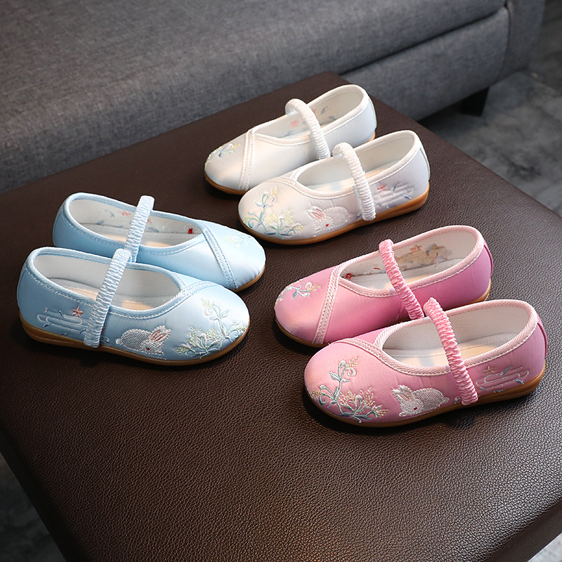 原厂货源一件代发老北京布鞋儿童绣花鞋 春夏季宝宝鞋民族风童鞋