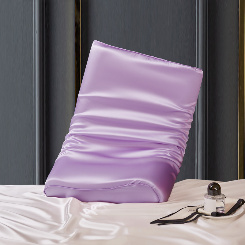 라벤더 보라색 양면 등급 6A 뽕나무 실크