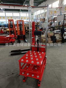 Non-standard light luggage stacker round material roll film stacker V-shaped plate roll material feeding rack elevator