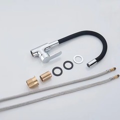 Swivel Hose Faucet Three-way Cold and Hot Dishwashing Basin Rotating Sink Mop Pool Upright Kitchen Faucet