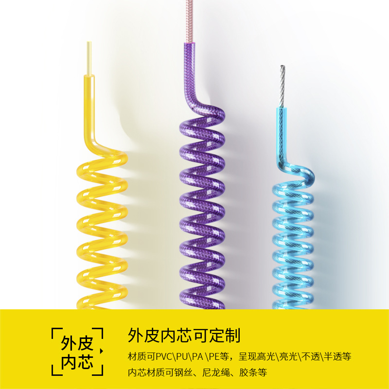 Herramientas transfronterizas cuerdas de seguridad para operaciones aéreas cuerdas de alambre de acero de resorte elástico cuerdas de equipo de pesca a prueba de pérdida