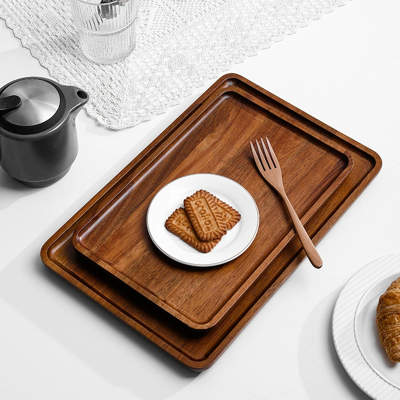 Japanese wooden rectangular storage system for home use, tea cup