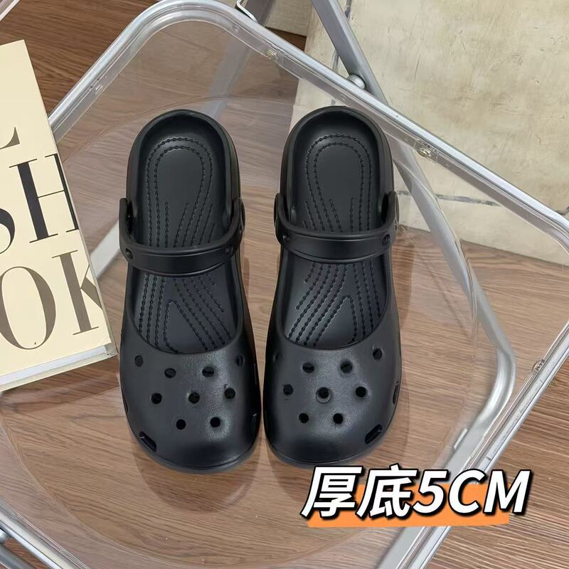New Style Mary Jane Ballet Shoes, Sandals, Women's Clogs, Slip-On Beach Shoes, Closed-Toe Sandals, Fashionable