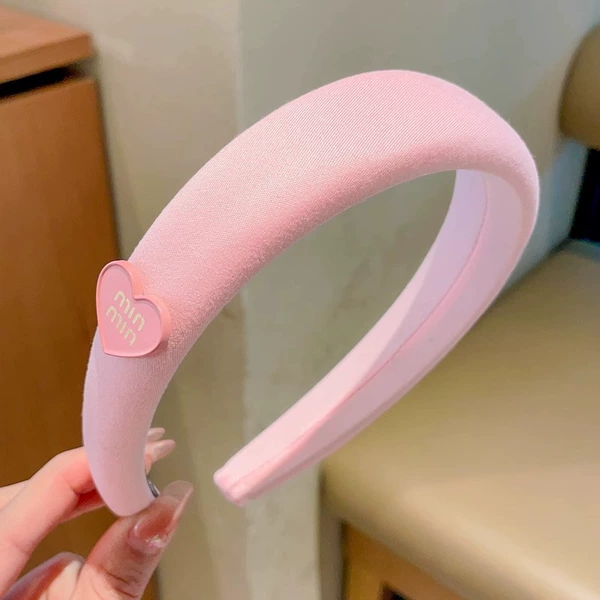 Fuchsia headband with letters