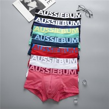 aussiebum男士纯棉内裤低腰字母潮舒适吸汗平角裤裤衩