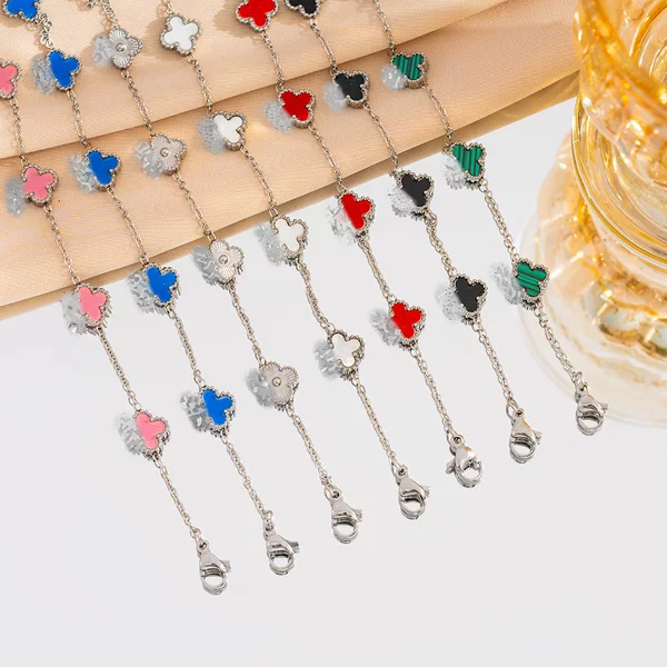 Cross-Border Four-Leaf Clover Bracelet, Light Luxury and High-End, Female Niche Popular Jewelry Accessories, Simple European and American Hand Jewelry