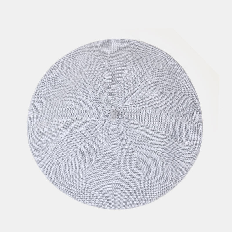 大头围夏天PP涤纶贝雷帽头像浅灰色