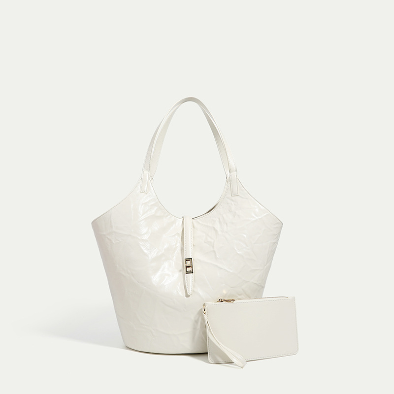 Borsa da giardino in rilievo 2024 Borsa a tracolla portatile di grande capacità da donna con cestino per verdure per pendolari_voghion.com