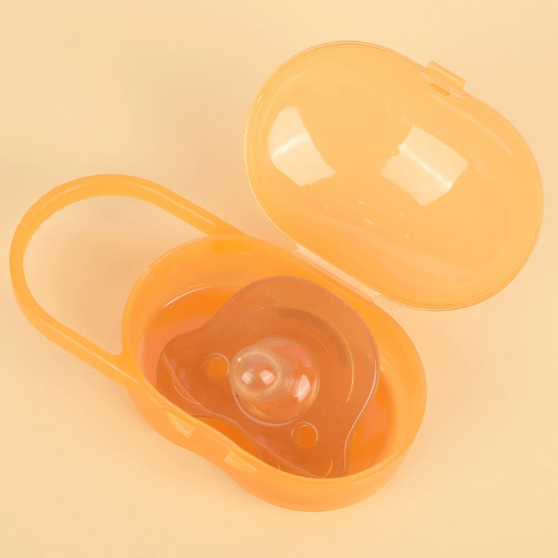 Children's silicone pacifier, handheld storage box for mother and baby