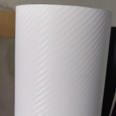 Auto Color Change Film — Film, Pearlescent White Matte Glitter - 3d-carbon-fiber-white-50cm-1m-default-item