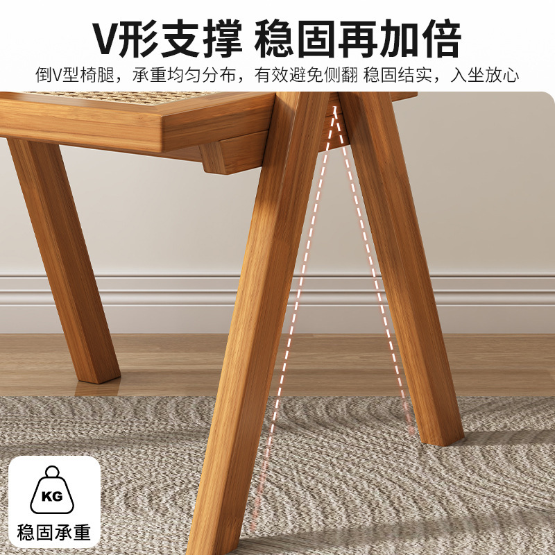 Estilo nórdico de registro de ratán tejido engrosado de madera maciza SILLA DE chandigar hogar balcón Silla de estilo japonés B & B restaurante Silla de ocio