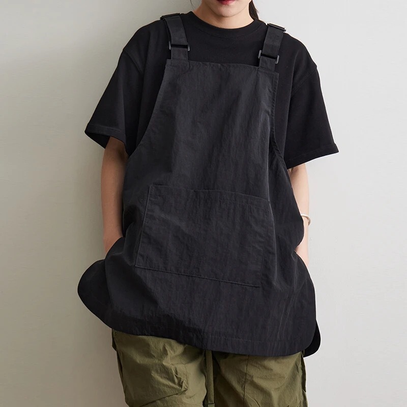 新しい作業着エプロン韓国風撥水男性と女性のスモックキッチンホームコーヒーショップ作業服印刷可能な卸売|undefined